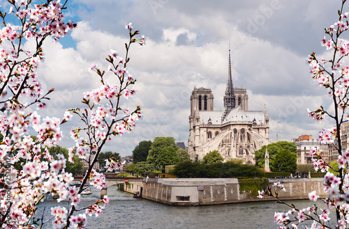 Plakat Wiosna w Paryżu.