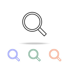 Poster - magnifier icon. Elements of simple web icon in multi color. Premium quality graphic design icon. Simple icon for websites, web design, mobile app, info graphics
