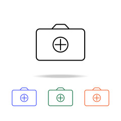 Poster - medecine caseicon. Elements of simple web icon in multi color. Premium quality graphic design icon. Simple icon for websites, web design, mobile app, info graphics