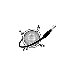 Poster - global fiber optic icon. Element of internet connection icon. Premium quality graphic design icon. Signs and symbols collection icon for websites, web design, mobile app