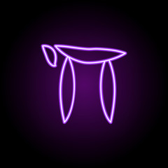 Poster - religious sign outline icon. Elements of religion in neon style icons. Simple icon for websites, web design, mobile app, info graphics