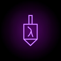 Poster - religious sign outline icon. Elements of religion in neon style icons. Simple icon for websites, web design, mobile app, info graphics