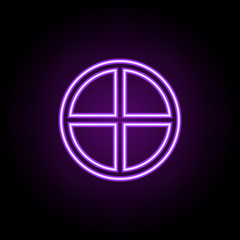 Poster - Celtic cross outline icon. Elements of religion in neon style icons. Simple icon for websites, web design, mobile app, info graphics