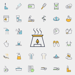 Poster - aromatherapy outline icon. spa icons universal set for web and mobile