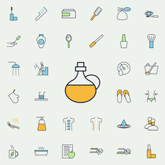 Poster - oil in a vessel outline icon. spa icons universal set for web and mobile