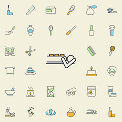 Poster - stone therapy outline icon. spa icons universal set for web and mobile