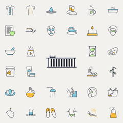 Poster - bubble bath outline icon. spa icons universal set for web and mobile