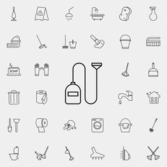Poster - vacuum cleaner icon. Cleaning icons universal set for web and mobile