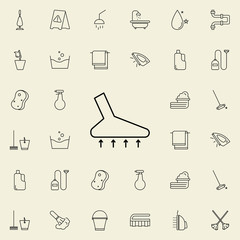 Poster - vacuum cleaner icon. Cleaning icons universal set for web and mobile