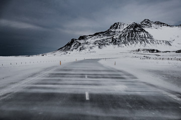 Wall Mural - Hringvegur Snow