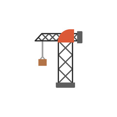 Poster - crane, harbor icon. Element of color construction icon. Premium quality graphic design icon. Signs and symbols collection icon for websites, web design, mobile app
