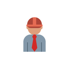 Poster - developer, labor, engineer icon. Element of color construction icon. Premium quality graphic design icon. Signs and symbols collection icon for websites, web design, mobile app