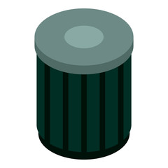 Poster - Trash bin icon. Isometric of trash bin vector icon for web design isolated on white background