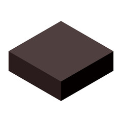Poster - Brown box icon. Isometric of brown box vector icon for web design isolated on white background