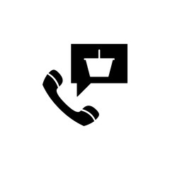 Poster - Ecommerce, order, phone icon. Element of internet commerce icon. Premium quality graphic design icon. Signs and symbols collection icon for websites, web design, mobile app