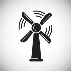 Poster - Wind mill icon on white background for graphic and web design, Modern simple vector sign. Internet concept. Trendy symbol for website design web button or mobile app