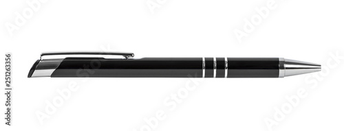 Cuadros en Lienzo Black ballpoint isolated on white background