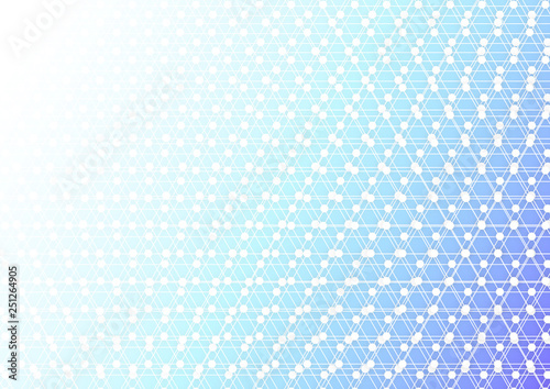 青のネットワークイメージ幾何学模様の背景素材 紫のファンタジーグラデーション 白コピースペース Stock Illustration Adobe Stock