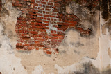 Fototapeta  - brick wall broken 
