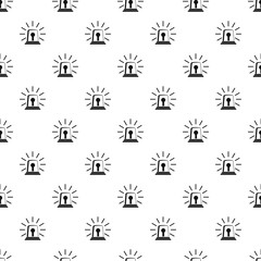 Poster - Alarm siren pattern seamless vector repeat geometric for any web design