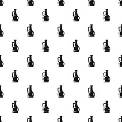 Poster - Olive bottle pattern seamless vector repeat geometric for any web design