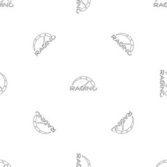 Poster - Racing speedometer pattern seamless vector repeat geometric for any web design