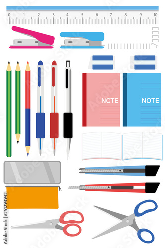 筆記用具イラストアイコンセット Writing Utensils Icon Set Buy This Stock Vector And Explore Similar Vectors At Adobe Stock Adobe Stock