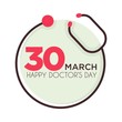 © Sonulkaster - Doctors day holiday isolated icon stethoscope medical tool