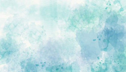 Light blue watercolor background