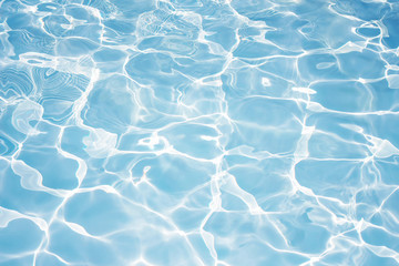 Texture of water in swimming pool for background