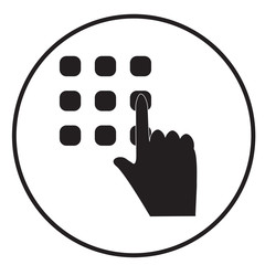 Aufkleber - enter code icon on white background. flat style. access code icon for your web site design, logo, ap
