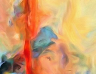 Fototapete - Visual modern pop art. Riot of colors on paper. Super bright background. Abstract surrealism. Expression of paint. Cartoon style backdrop. Handmade warm texture. Crazy vibrant wallpaper.