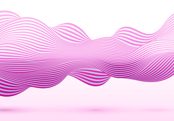 Wall Mural - Wavy abstract structure background.