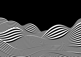 Wall Mural - Wavy abstract structure background.