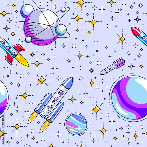 bezszwowy-astronautyczny-tlo-z-rakietami-planetami-i-gwiazdami-nieodkrytym-glebokim-kosmosem-fantastyczna-i-zapierajaca-dech-w-piersiach