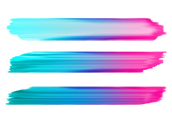 Wall Mural - Vector paint daubs set.