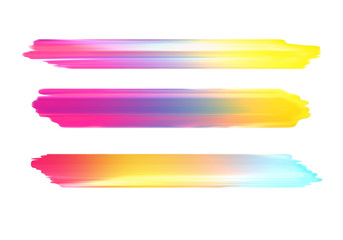 Wall Mural - Vector paint daubs set.
