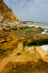 Wall Mural - Praia de Falesia in Algarve, Portugal.