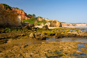 Wall Mural - Praia de Falesia in Algarve, Portugal.