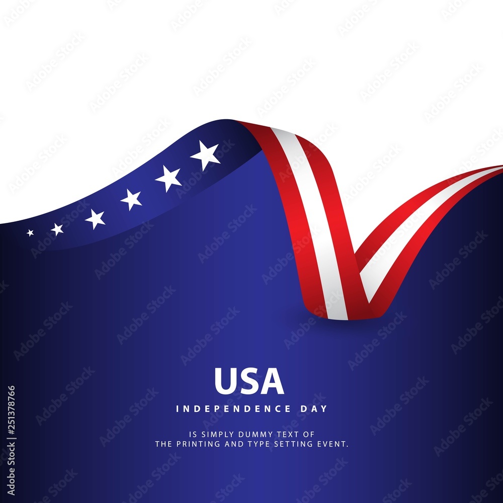 USA Independence Day Vector Template Design Illustration Stock Vector ...
