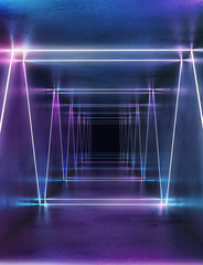Wall Mural - Cyberpunk neon electronic style disco background concept.