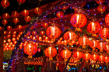 Chinese New Year Lanterns In Chinatown,Thailand