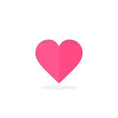 Poster - Heart icon, Vector isolated flat icon, love symbol