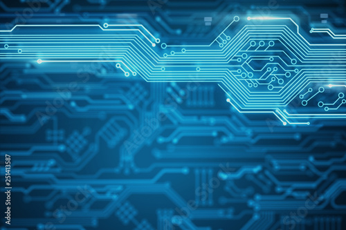 Blurry circuit texture
