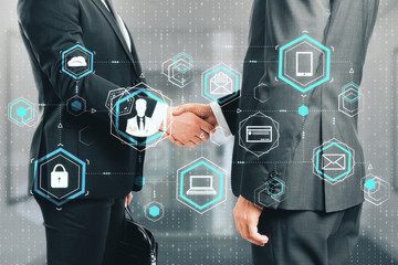 Poster - Social network and partnership concept