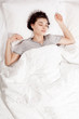 © busra - Beautiful girl sleeps in the bedroom
