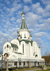 Wall Mural - Temple of the Saint blessed grand duke Alexander Nevsky in the sunny day. Kaliningrad