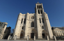 Exterior Facade Of The Basilica Of Saint Denis, Saint-Denis, Paris, France