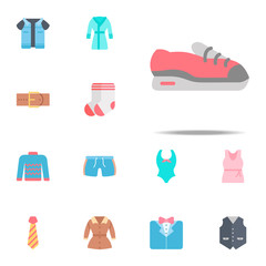 Sticker - Sneakers color icon. Clothes icons universal set for web and mobile