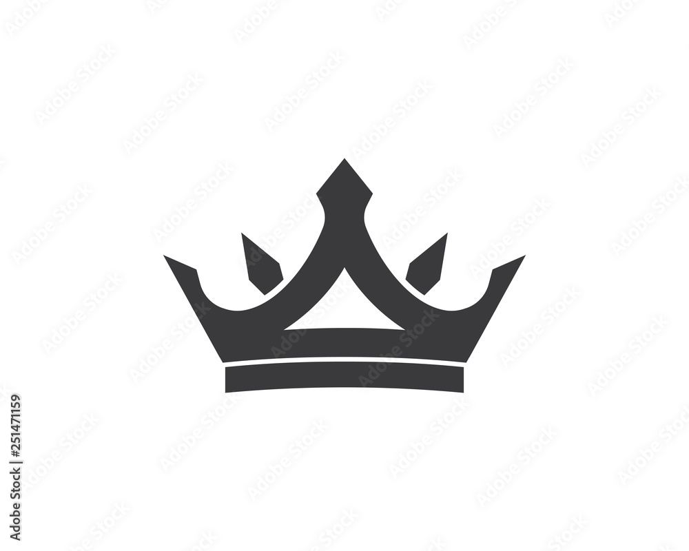 crown logo icon vector illustration Stock Vector | Adobe Stock
